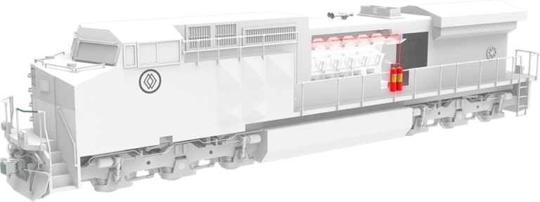 train locomotive fire protection system - protecfire