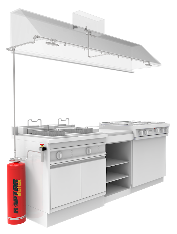 Kitchen fire suppression system - Raptor 