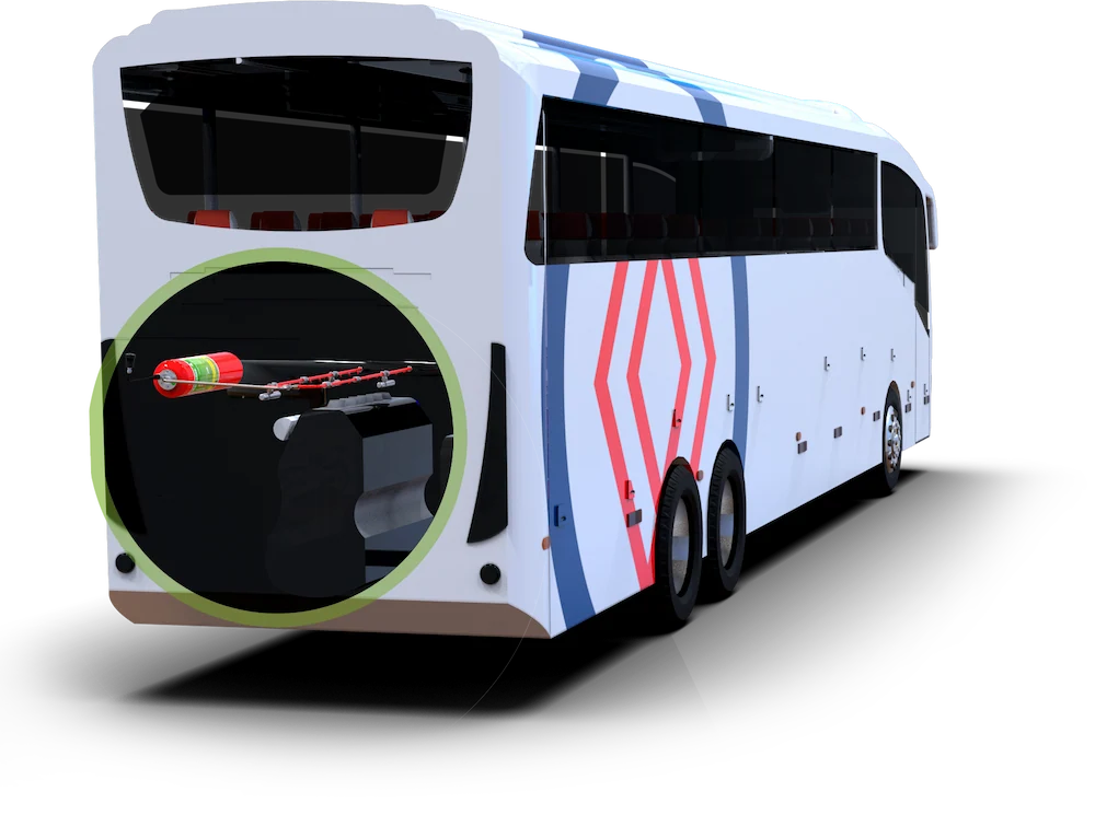 detexline protecfire - System tłumienia ognia dla autobusów i autokarów - R 107