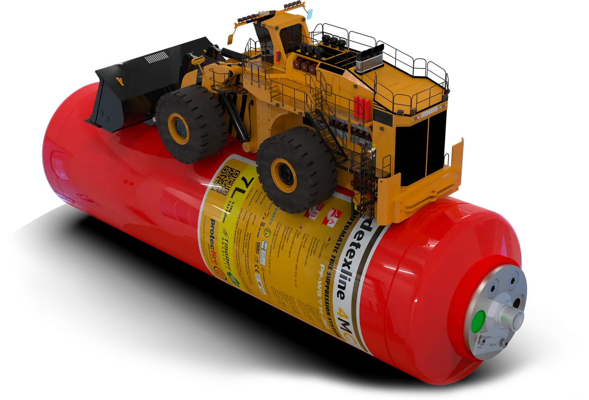 mining truck fire suppression system