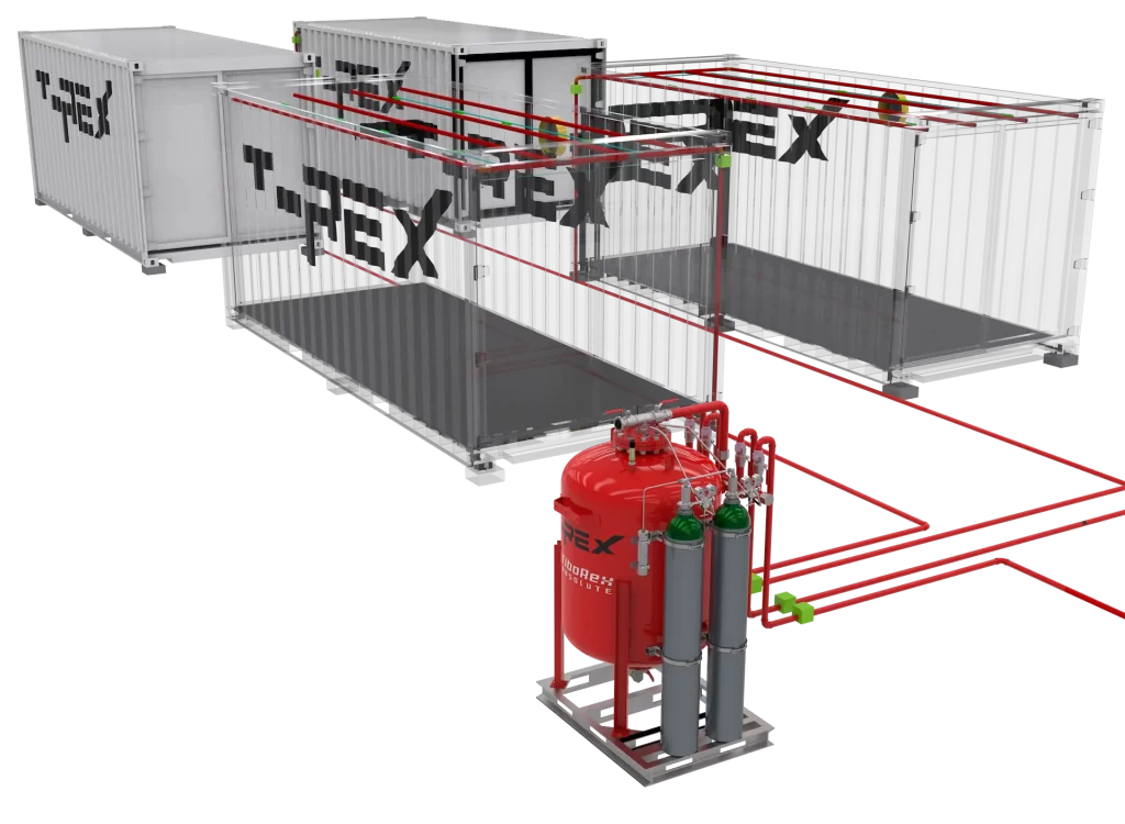 energy storage fire suppression system - T-REX