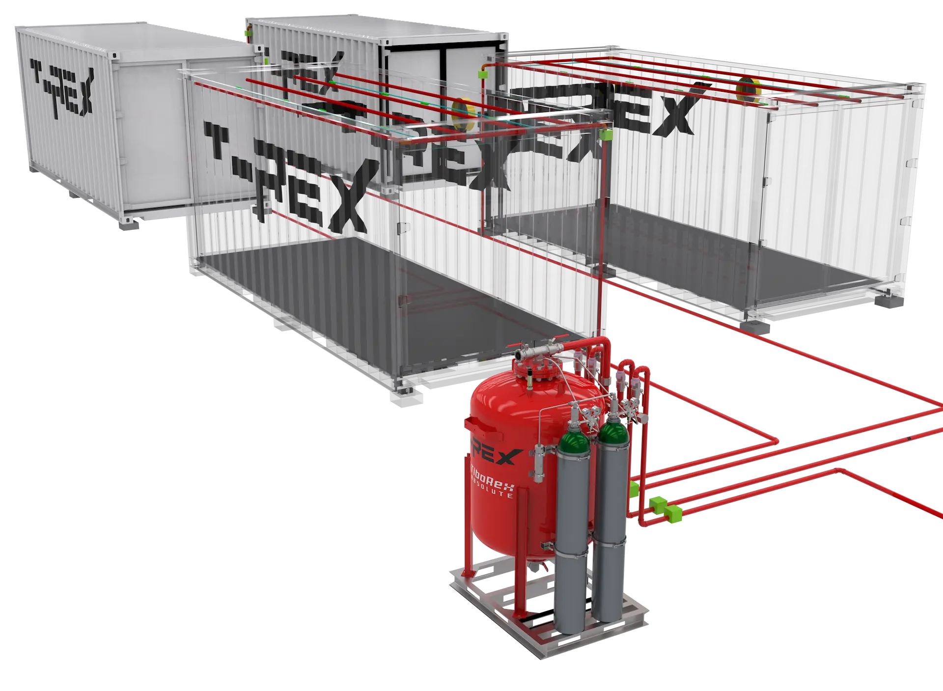 energy storage fire suppression system - T-REX