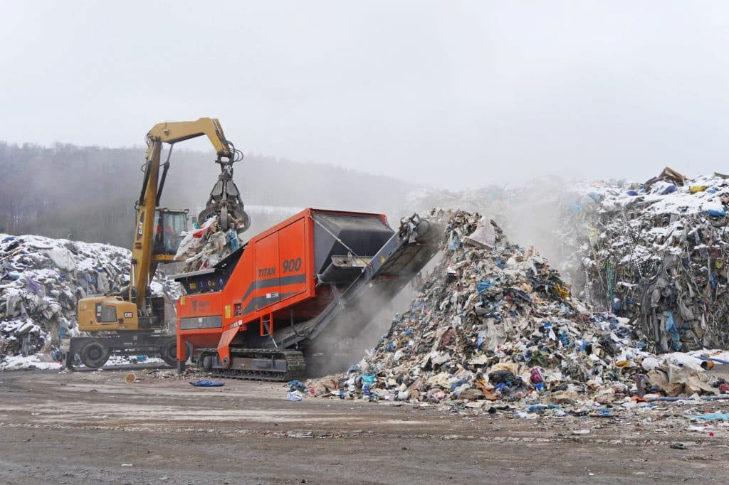 Brandsläckningssystem för fragmenteringsmaskiner