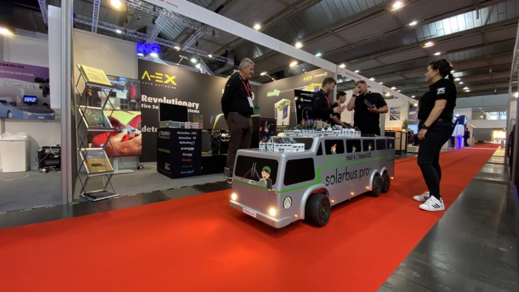 Busworld 2023 stand protecfire and A-EX - fire suppression systems
