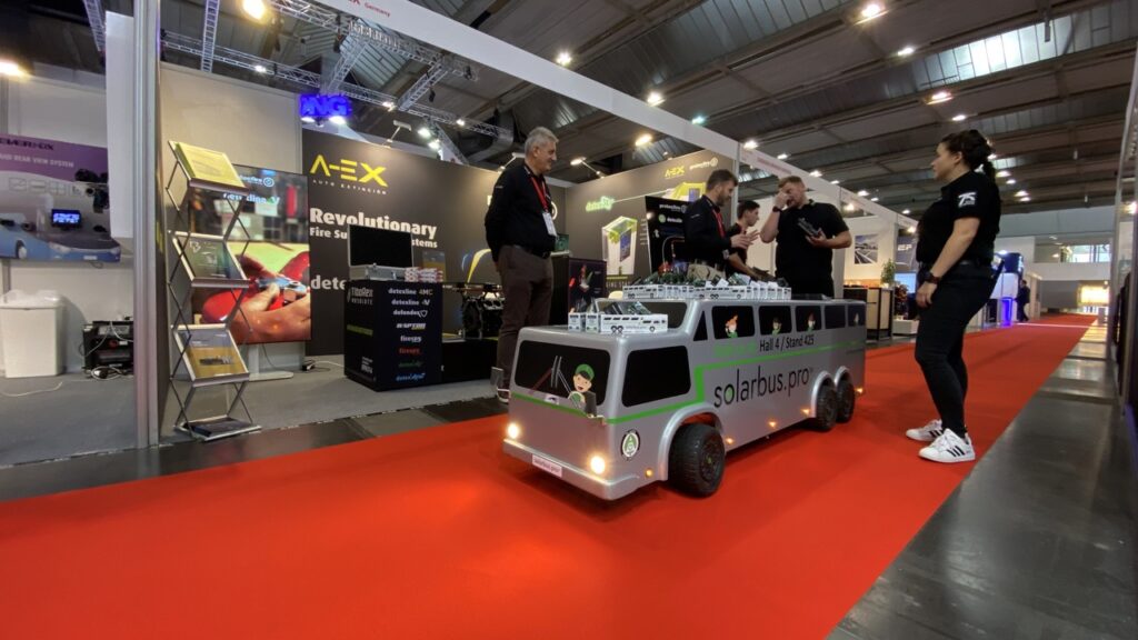 Busworld 2023 stand protecfire y A-EX - sistemas de extinción de incendios