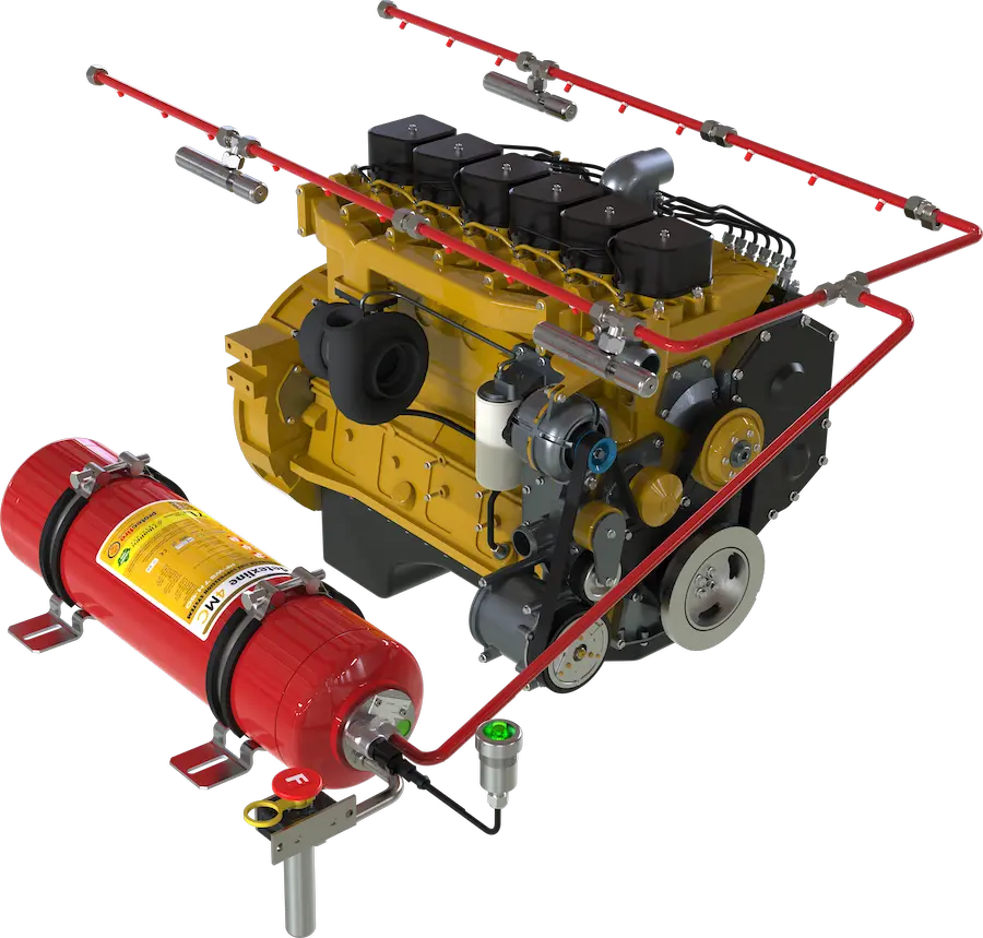 detexline 4mc fire suppression system - protecfire made in germany